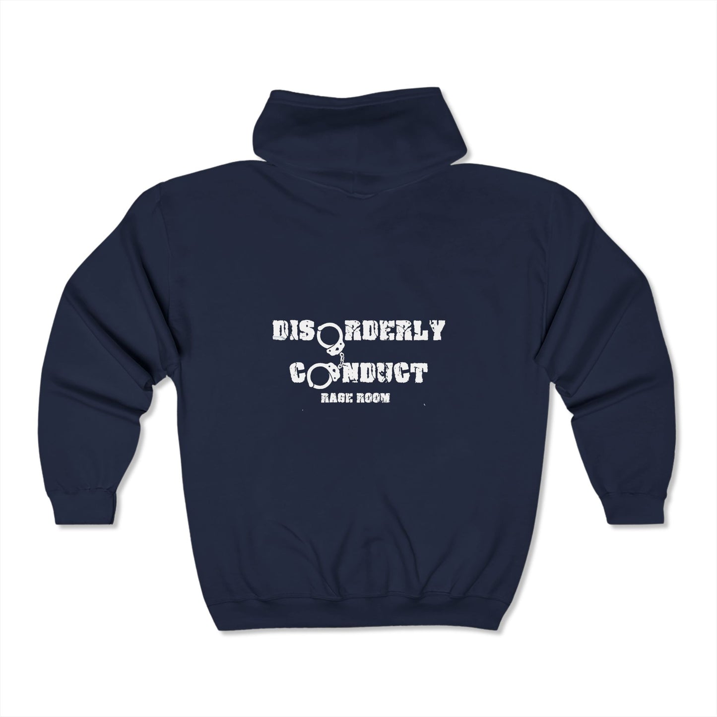 DISORDERLY CONDUCT RAGE ROOMS Unisex Heavy Blend™ Full Zip Hooded Sweatshirt