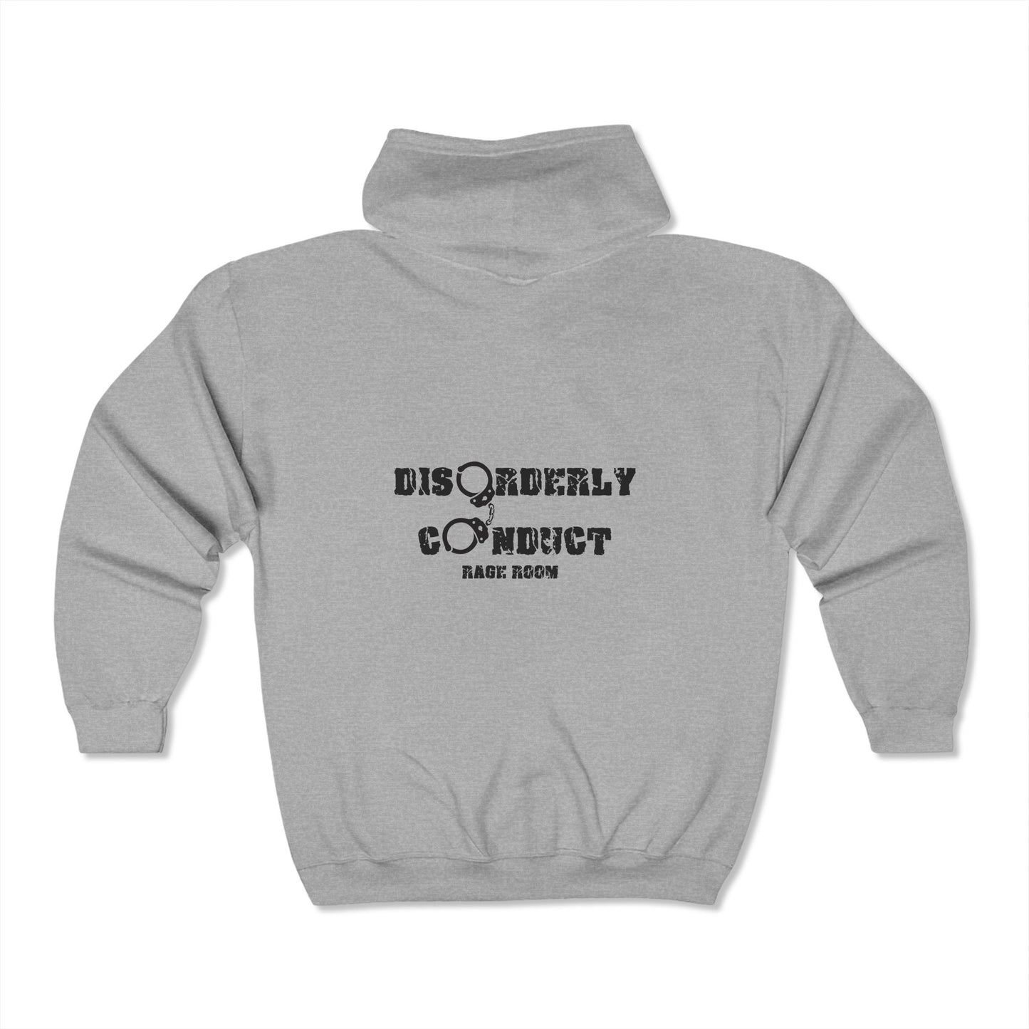 DISORDERLY CONDUCT RAGE ROOMS Unisex Heavy Blend™ Full Zip Hooded Sweatshirt