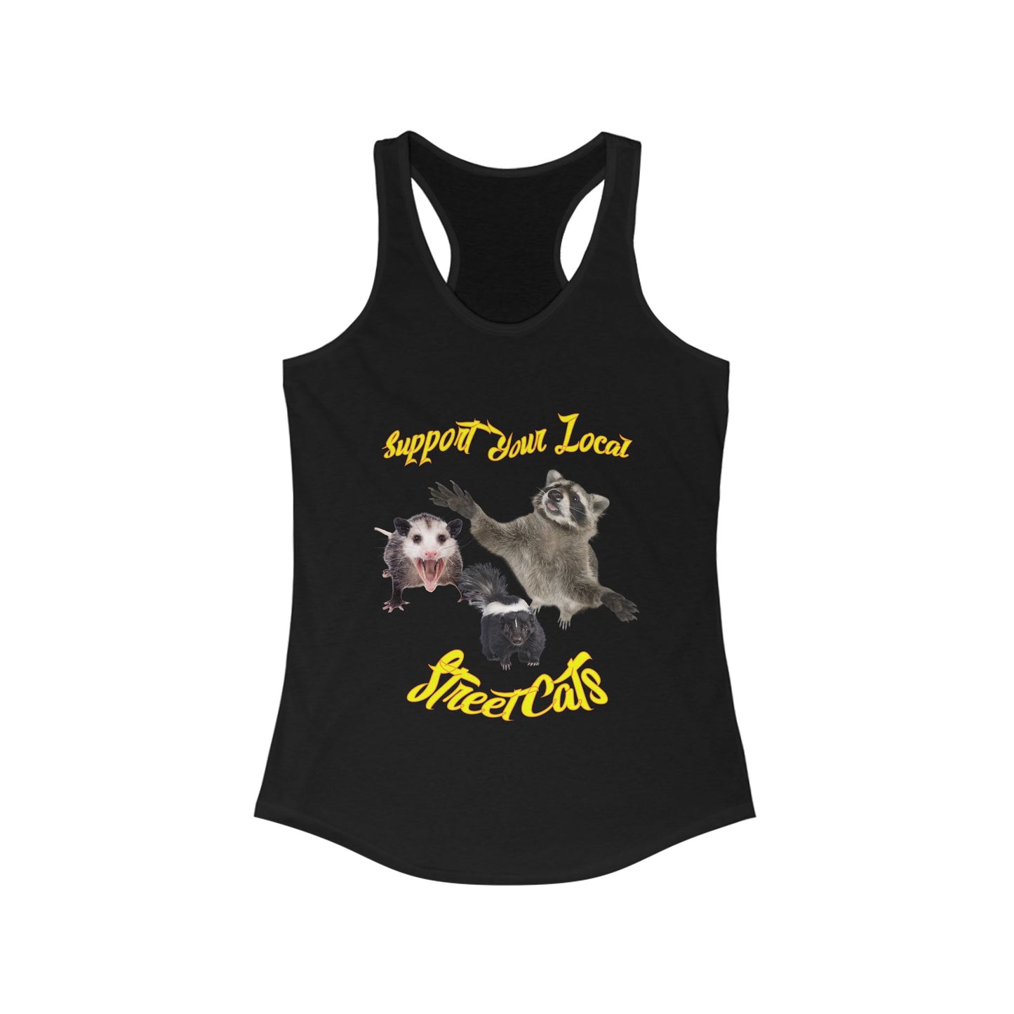 Support Your Local Street Cats - Women's Ideal Racerback Tank