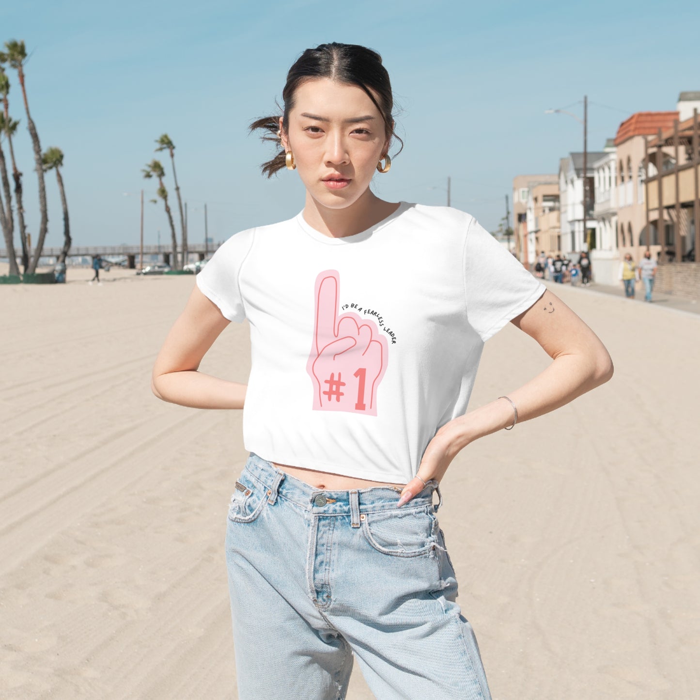 TS The Man Women's Flowy Cropped Tee