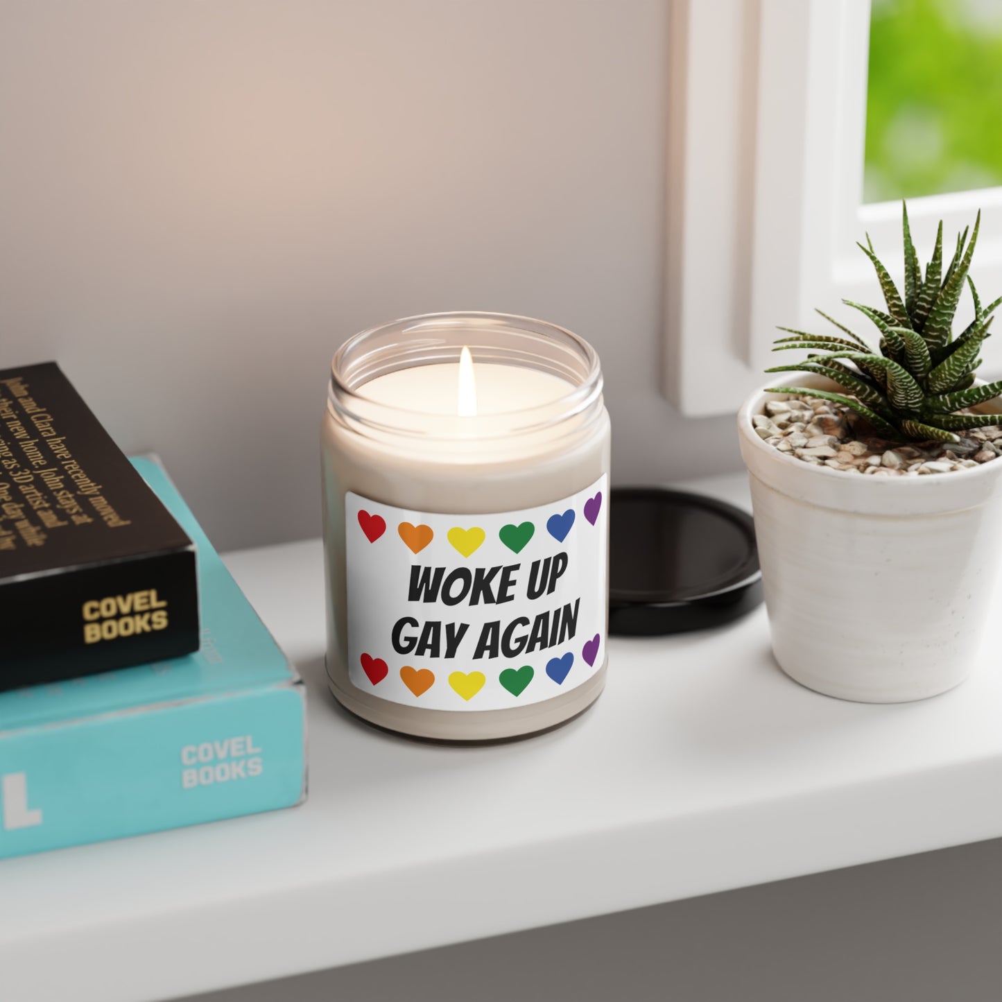 Soy Candle - WOKE UP GAY AGAIN Scented Soy Candle, 9oz