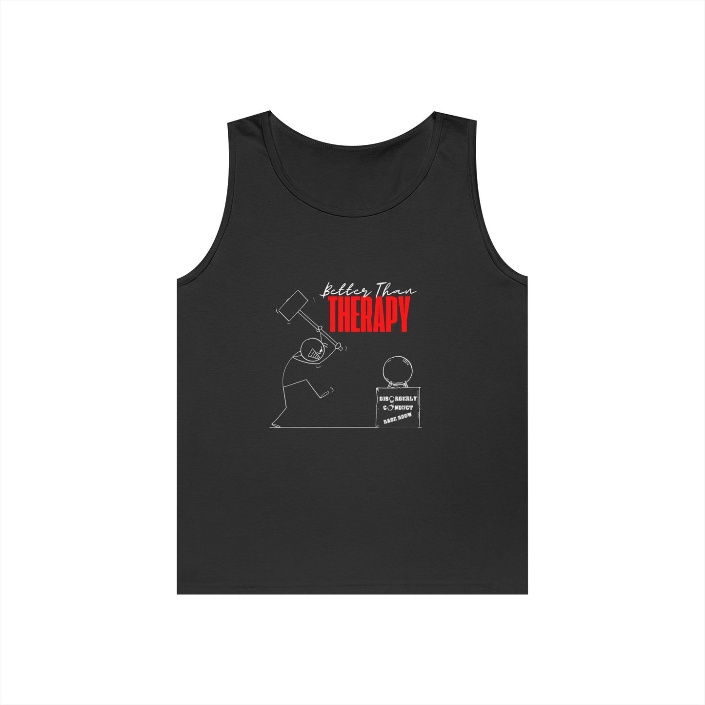 DCRR Custom Tank - Better Than Therapy - Unisex Heavy Cotton Tank Top