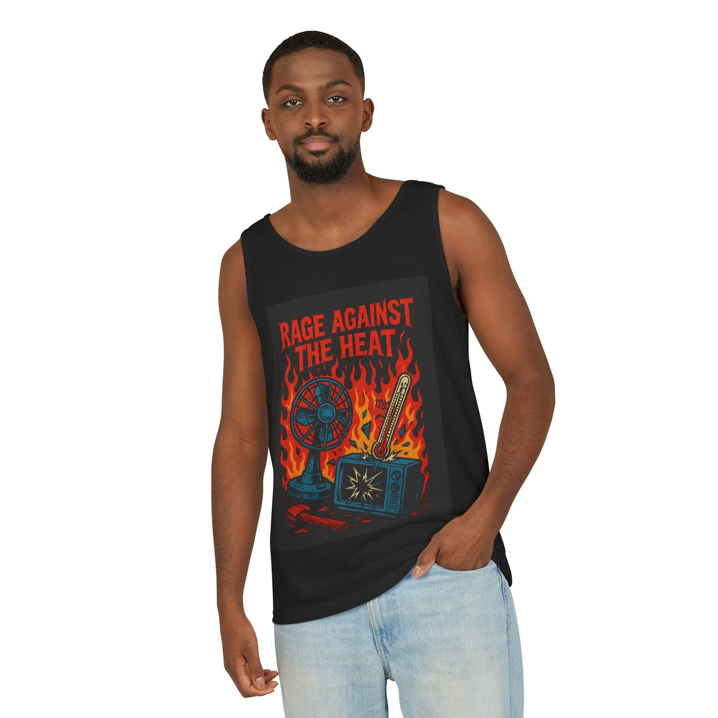 DCRR Custom Tank - Rage Against the Heat 2 - Unisex Garment-Dyed Tank Top