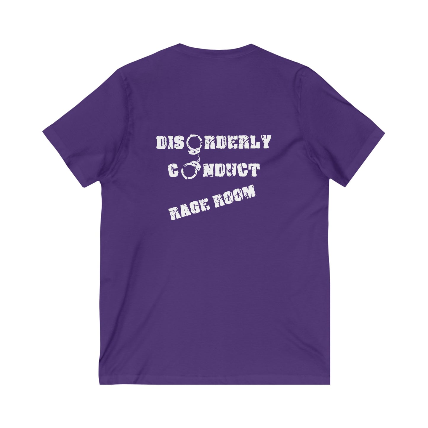 DCRR Custom Tee - My Boobs are big because I keep all my RAGE stored there - Unisex Jersey Short Sleeve V-Neck Tee