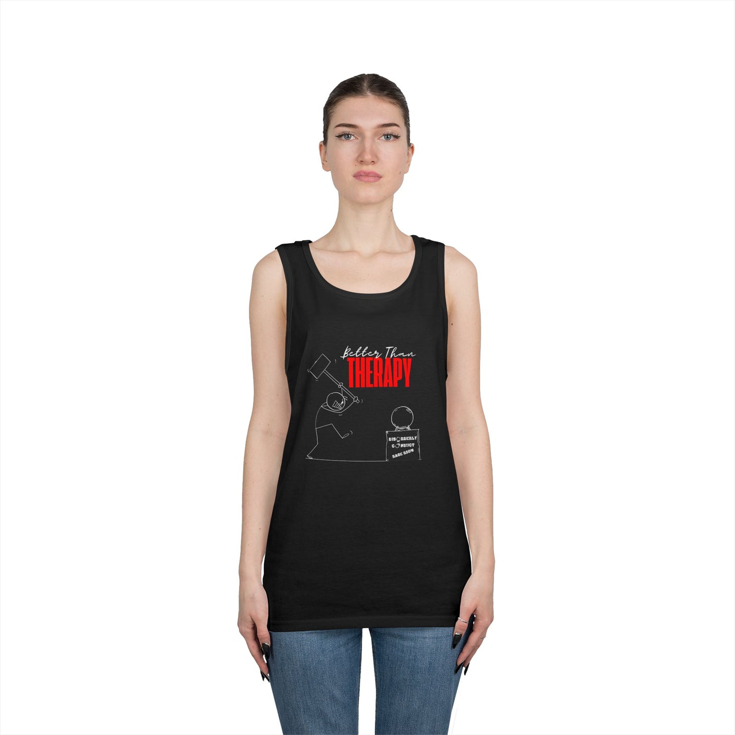 DCRR Custom Tank - Better Than Therapy - Unisex Heavy Cotton Tank Top
