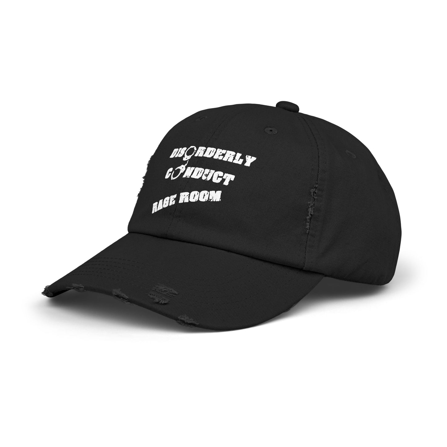 Disorderly Conduct Rage Rooms Unisex Distressed Cap