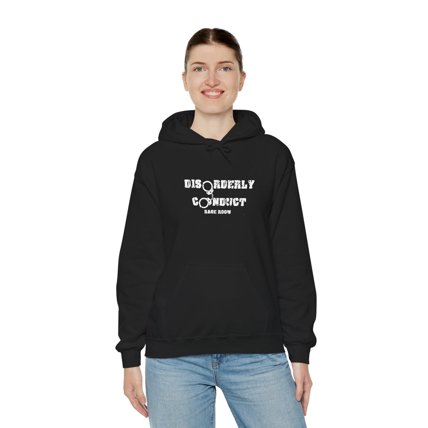 * Disorderly Conduct Rage Rooms *Better Than Therapy* Unisex Heavy Blend™ Hooded Sweatshirt