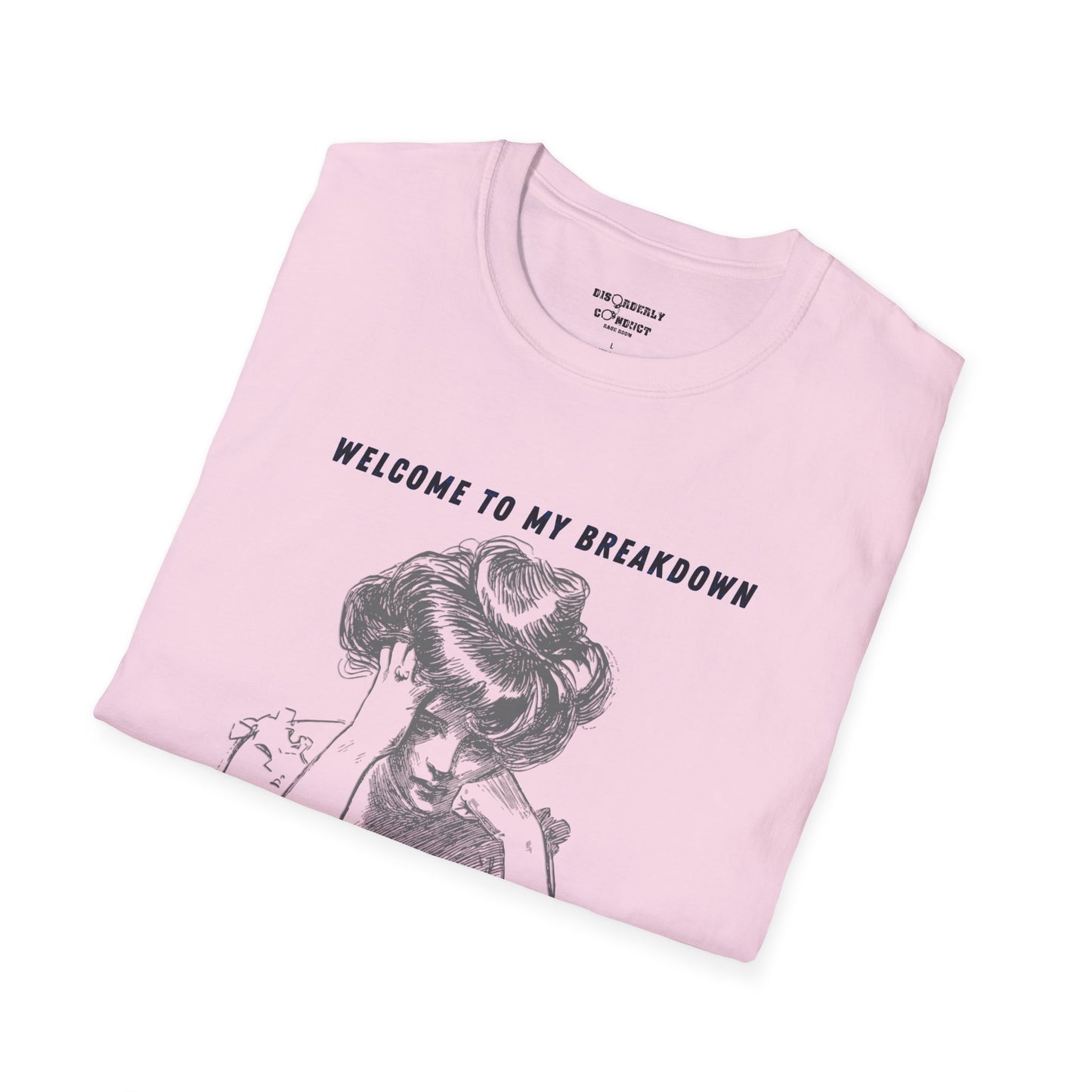 * Rage Room Breakdown T-Shirt – “Welcome to My Breakdown” Funny Mental Health & Stress Relief Shirt