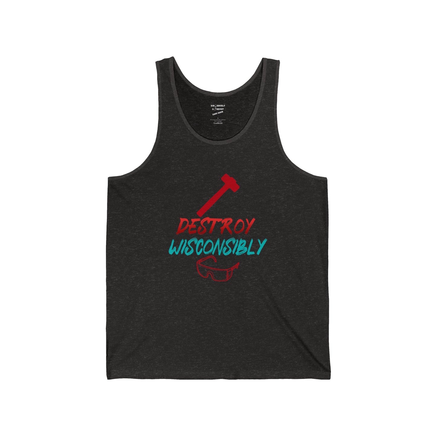DCRR Custom Tank - Destroy Wisconsibly - Unisex Jersey Tank