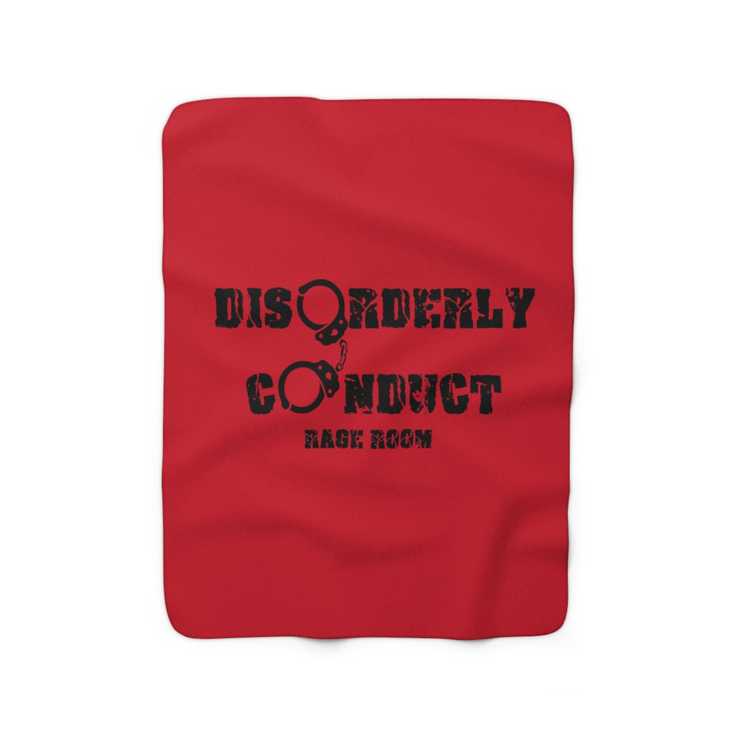 Sherpa Fleece Blanket DISORDERLY CONDUCT RAGE ROOMS