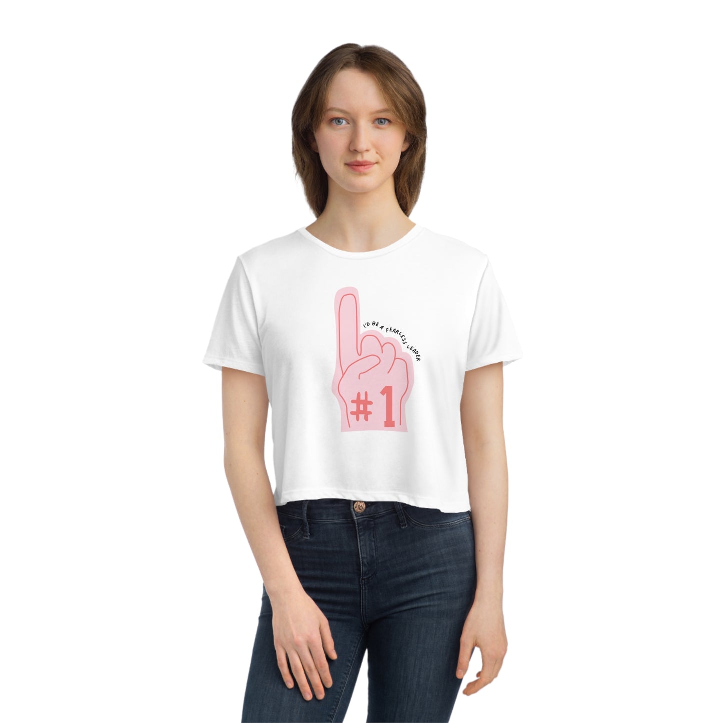 TS The Man Women's Flowy Cropped Tee
