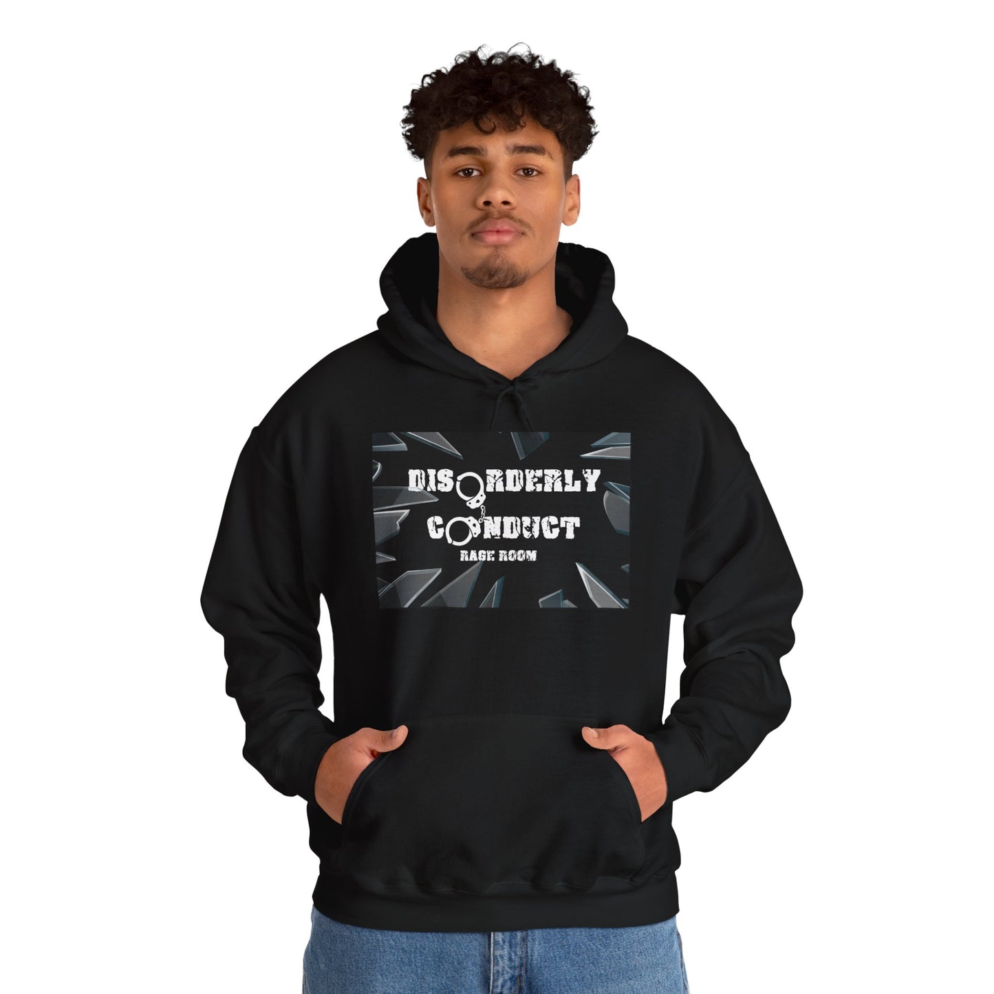 * Disorderly Conduct Rage Room Unisex Heavy Blend™ Hooded Sweatshirt