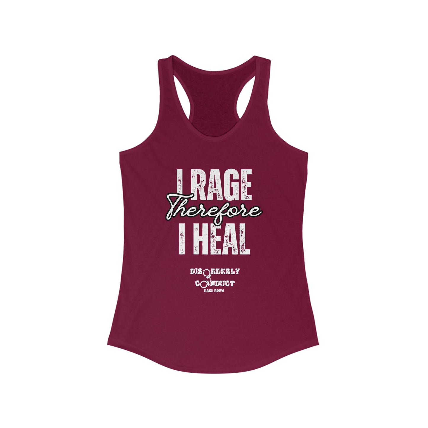 DCRR Custom Tank - I Rage Therefore I Heal - Women's Ideal Racerback Tank
