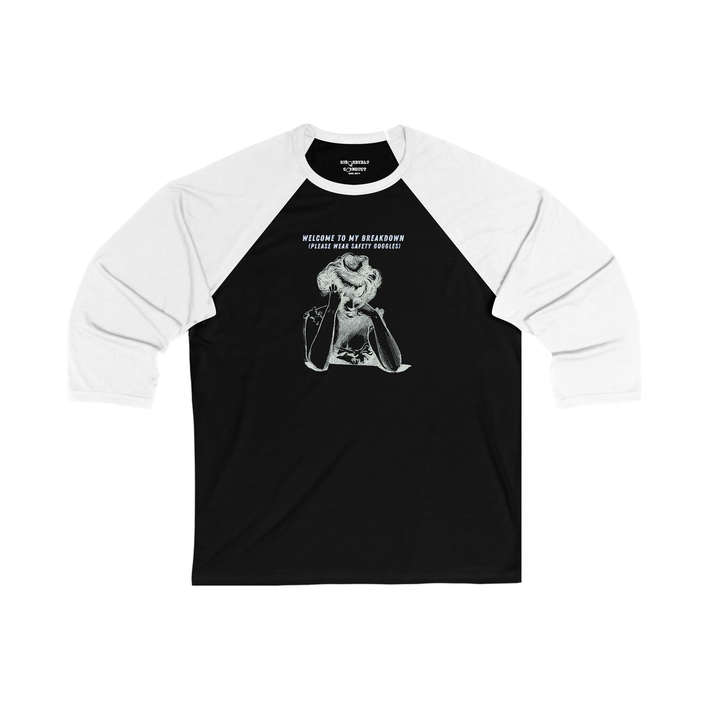 DCRR Custom Tee - Welcome to my Breakdown - Unisex 3\4 Sleeve Baseball Tee