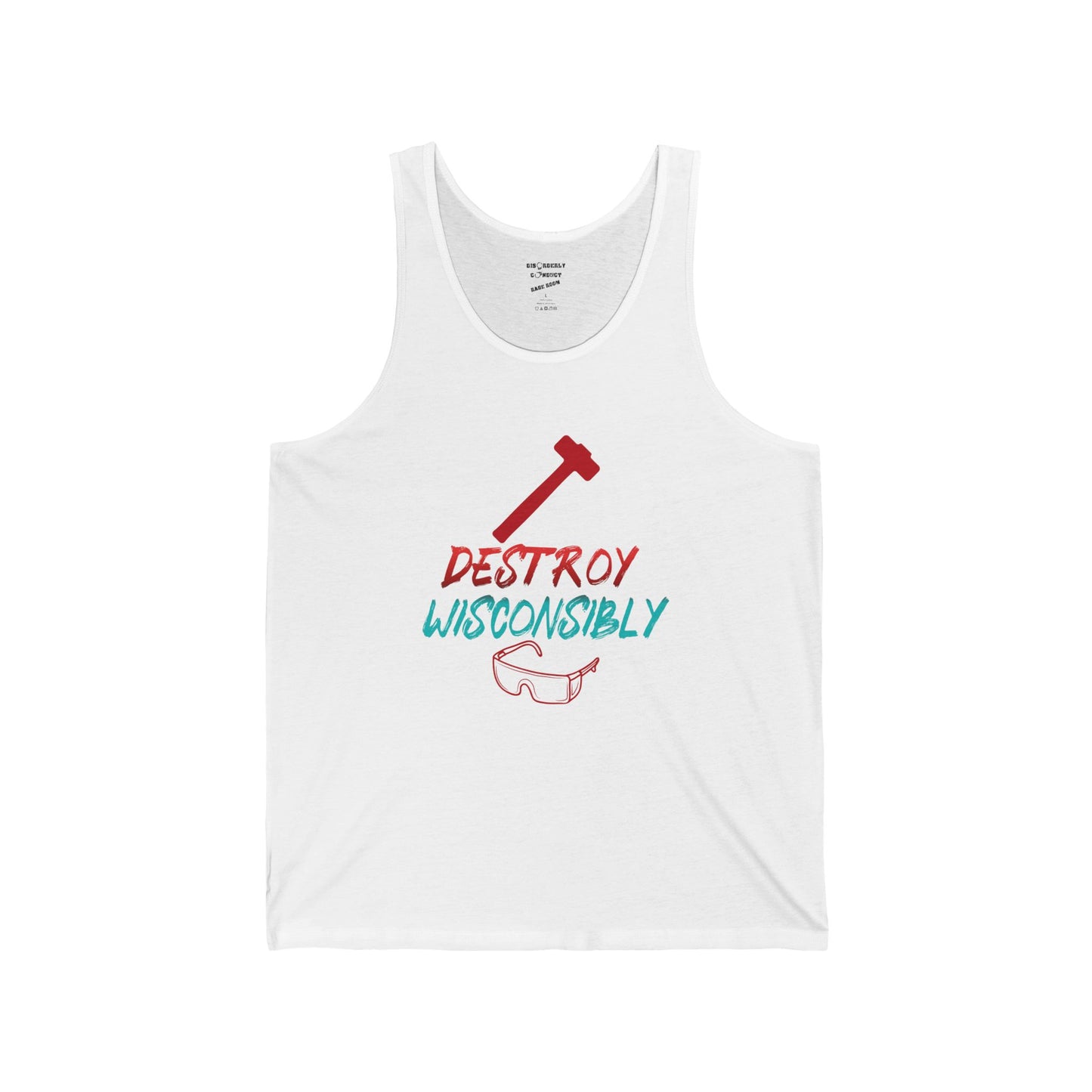 DCRR Custom Tank - Destroy Wisconsibly - Unisex Jersey Tank