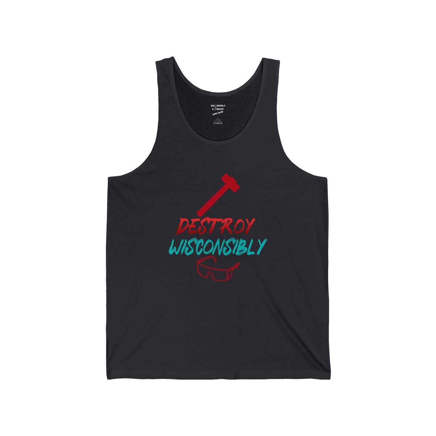 DCRR Custom Tank - Destroy Wisconsibly - Unisex Jersey Tank