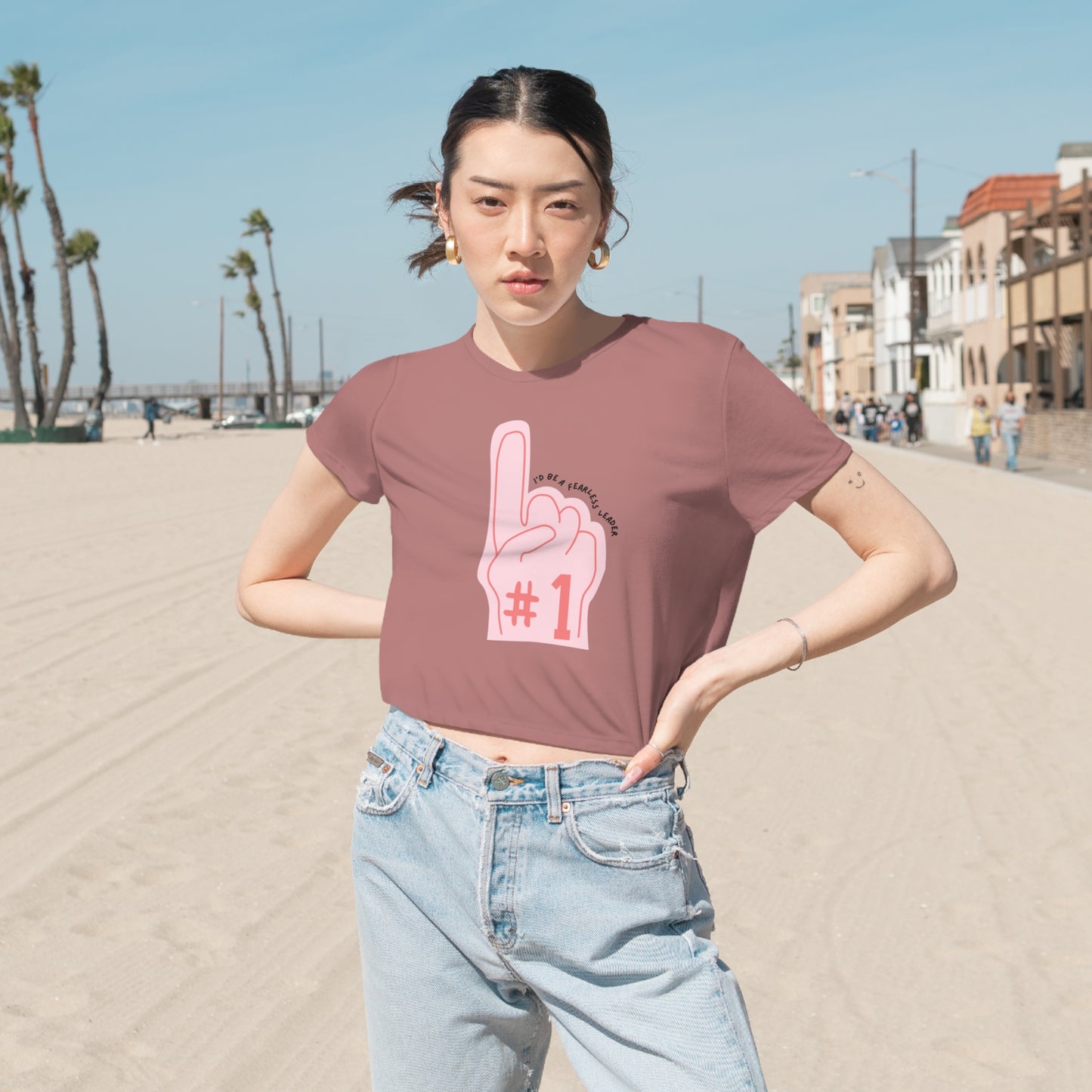 TS The Man Women's Flowy Cropped Tee