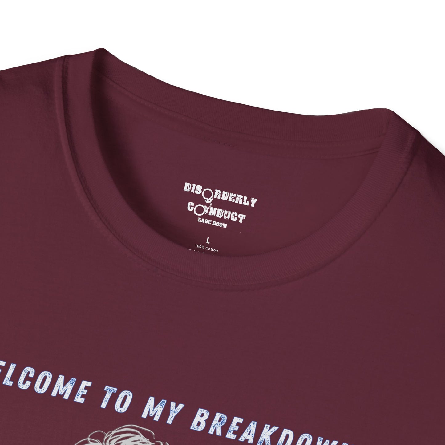 * Rage Room Breakdown T-Shirt – “Welcome to My Breakdown” Funny Mental Health & Stress Relief Shirt