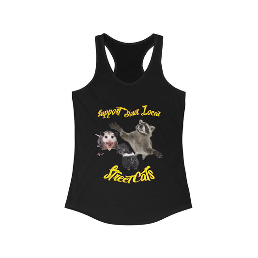 Support Your Local Street Cats - Women's Ideal Racerback Tank