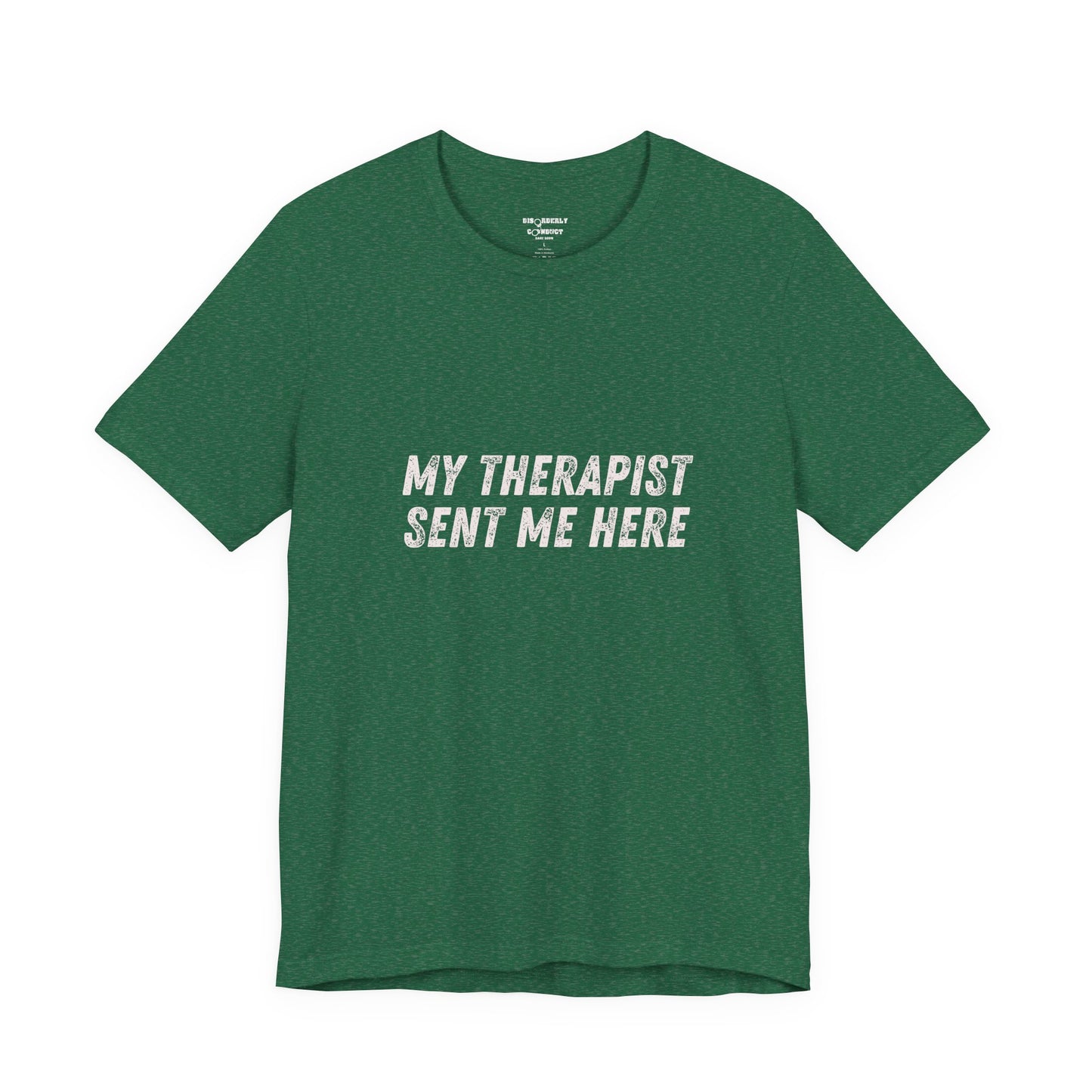 * Funny Rage Room T-Shirt – “My Therapist Sent Me Here” Stress Relief Shirt – Smash Therapy Apparel