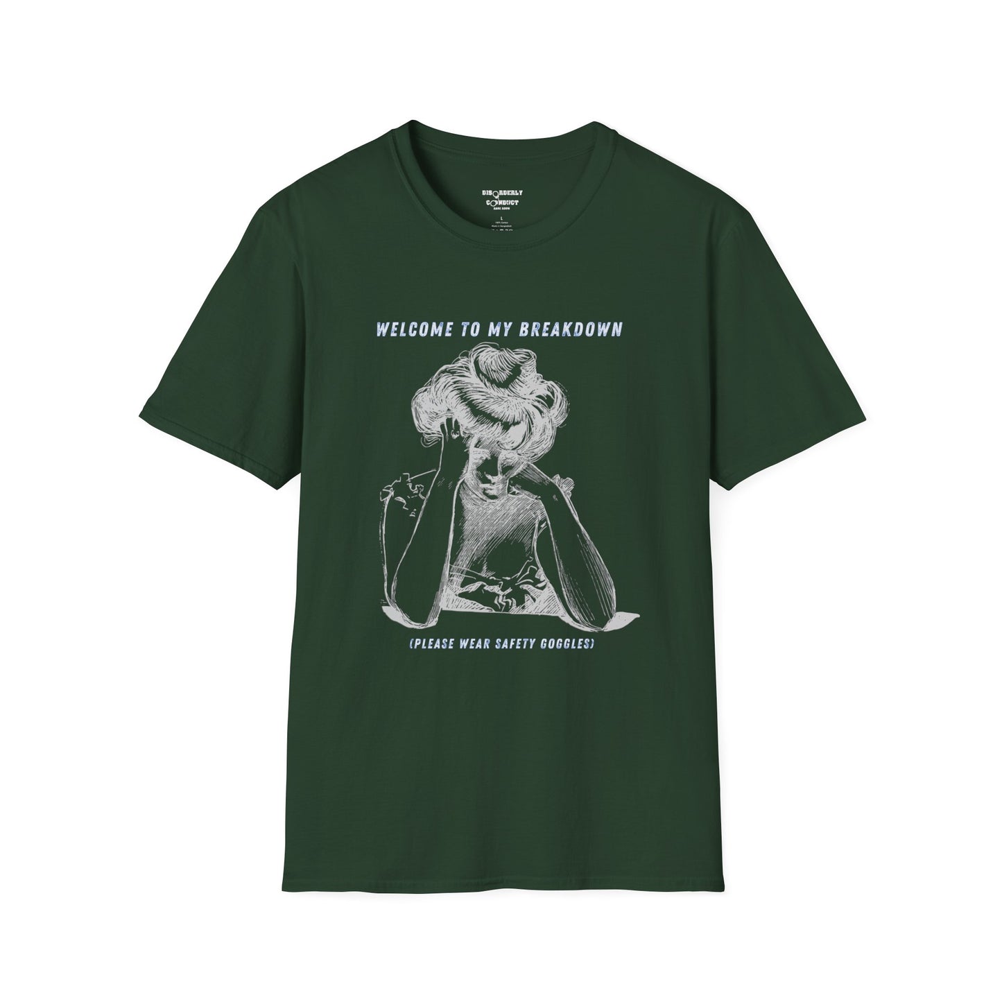 * Rage Room Breakdown T-Shirt – “Welcome to My Breakdown” Funny Mental Health & Stress Relief Shirt