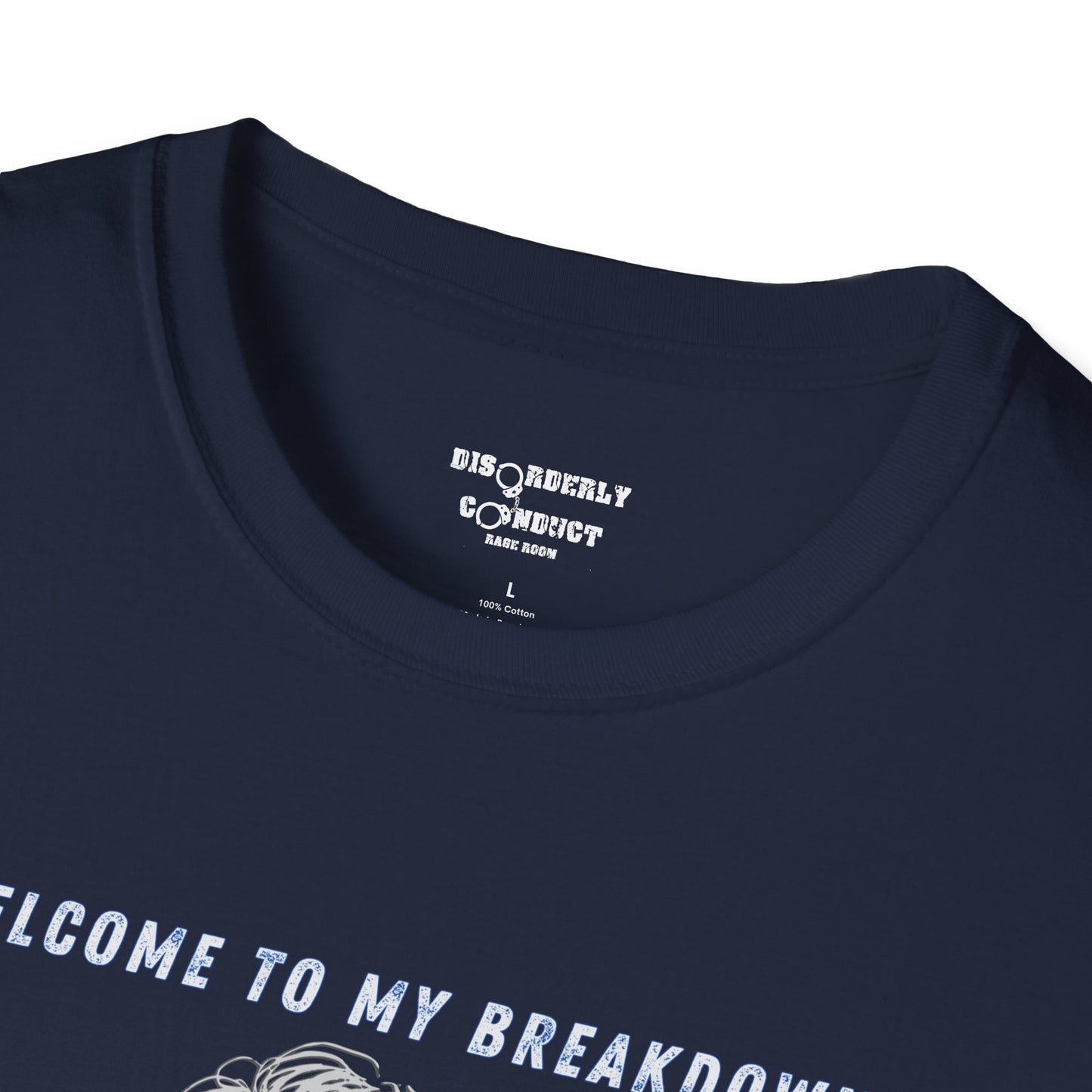 * Rage Room Breakdown T-Shirt – “Welcome to My Breakdown” Funny Mental Health & Stress Relief Shirt