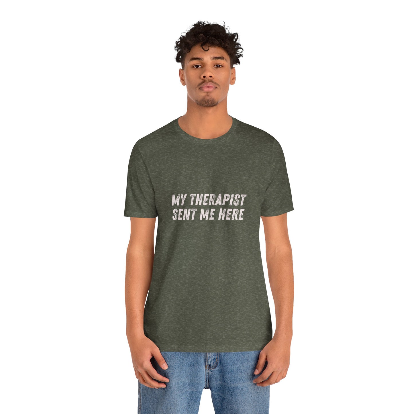 * Funny Rage Room T-Shirt – “My Therapist Sent Me Here” Stress Relief Shirt – Smash Therapy Apparel