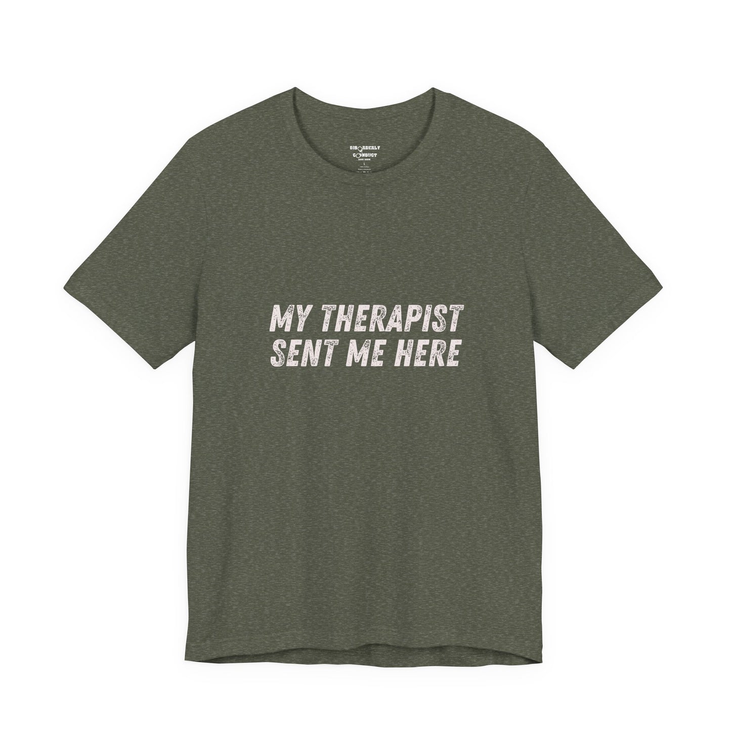 * Funny Rage Room T-Shirt – “My Therapist Sent Me Here” Stress Relief Shirt – Smash Therapy Apparel