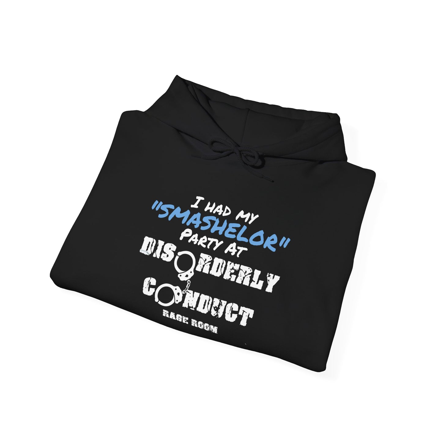 SMASHELOR PARTY At Disorderly Conduct Rage Rooms Unisex Heavy Blend™ Hooded Sweatshirt