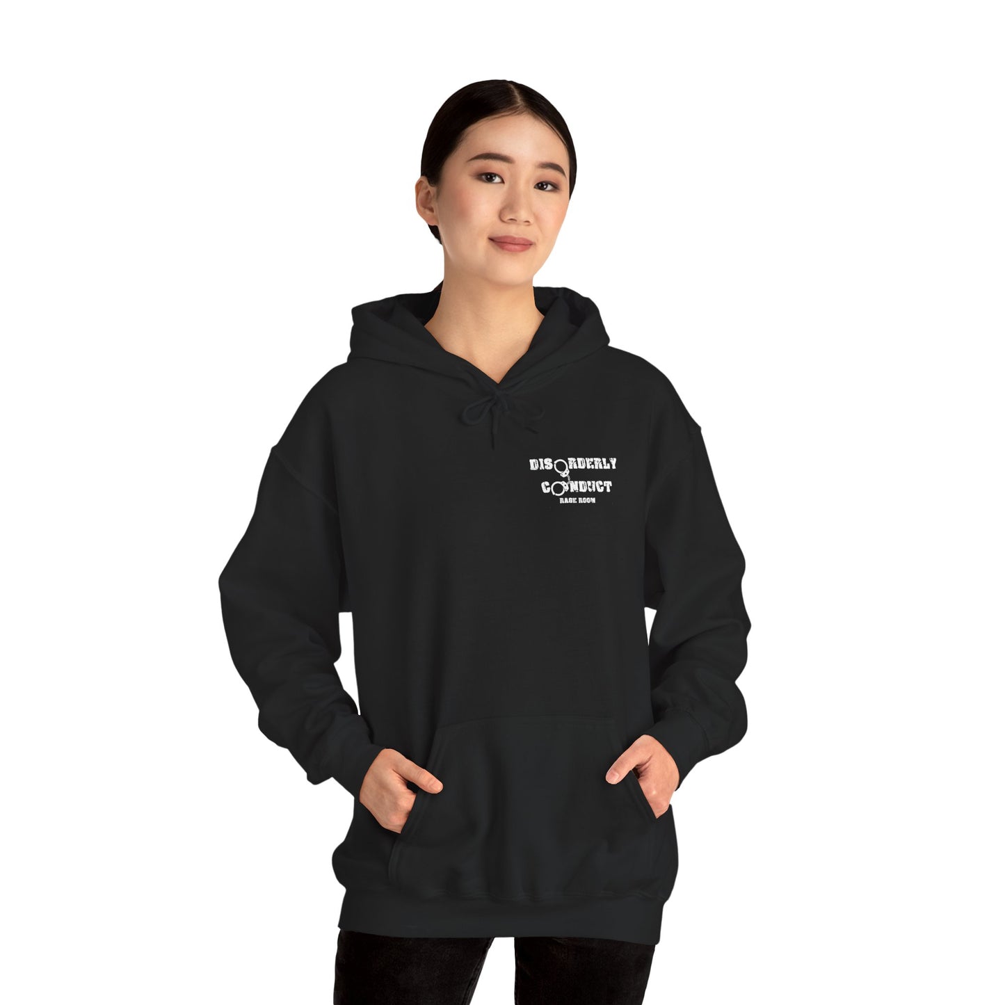 *Funny Rage Room Hoodie – “Caution: Easily Shattered” Stress Relief Sweatshirt – Smash Therapy Apparel