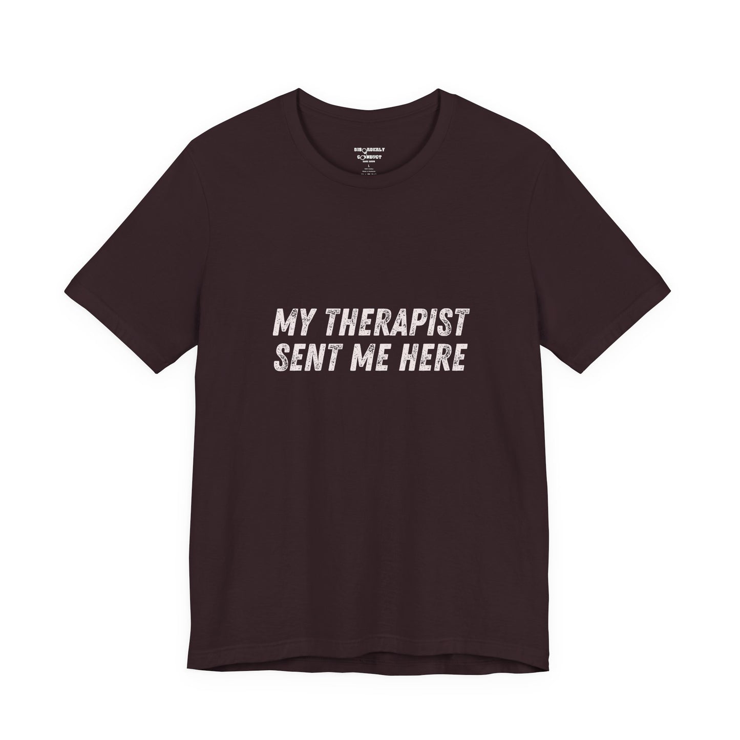* Funny Rage Room T-Shirt – “My Therapist Sent Me Here” Stress Relief Shirt – Smash Therapy Apparel
