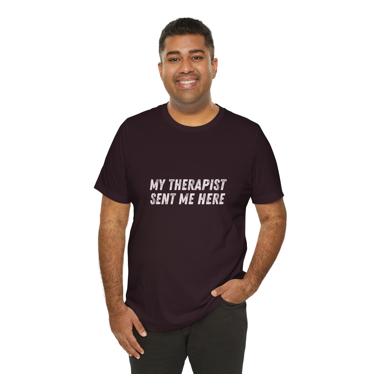 * Funny Rage Room T-Shirt – “My Therapist Sent Me Here” Stress Relief Shirt – Smash Therapy Apparel