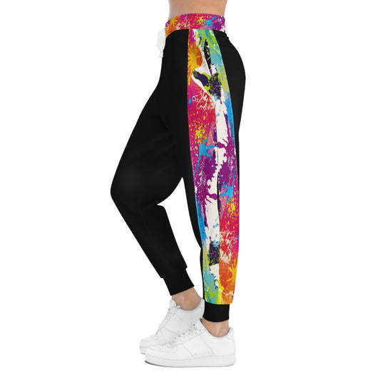 Athletic Joggers - Paint Splatter Rage Room Design