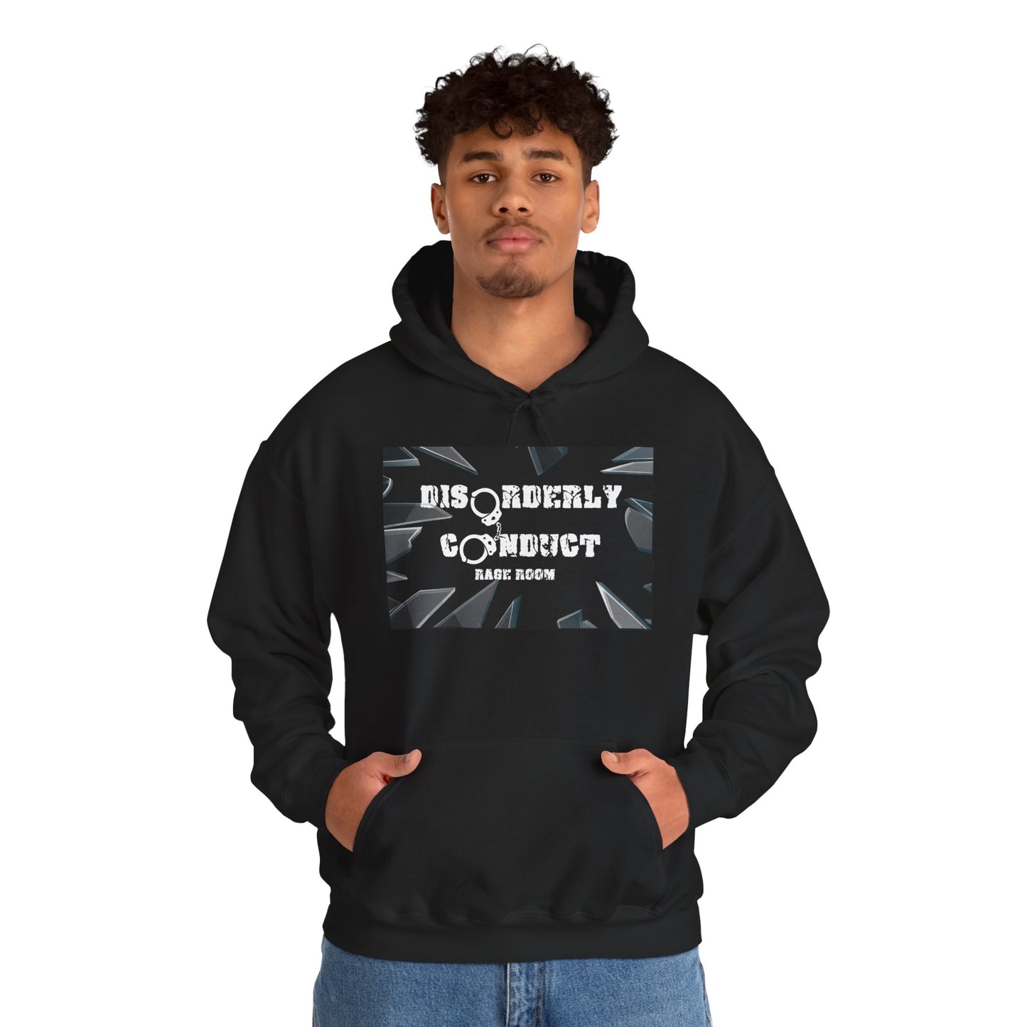 * Disorderly Conduct Rage Room Hoodie – Smash Therapy Sweatshirt – Stress Relief Apparel | Disorderly Conduct Rage Rooms
