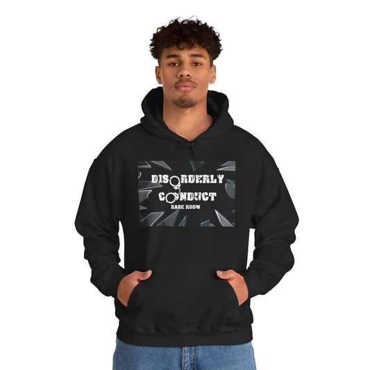 * Disorderly Conduct Rage Room Hoodie – Smash Therapy Sweatshirt – Stress Relief Apparel | Disorderly Conduct Rage Rooms