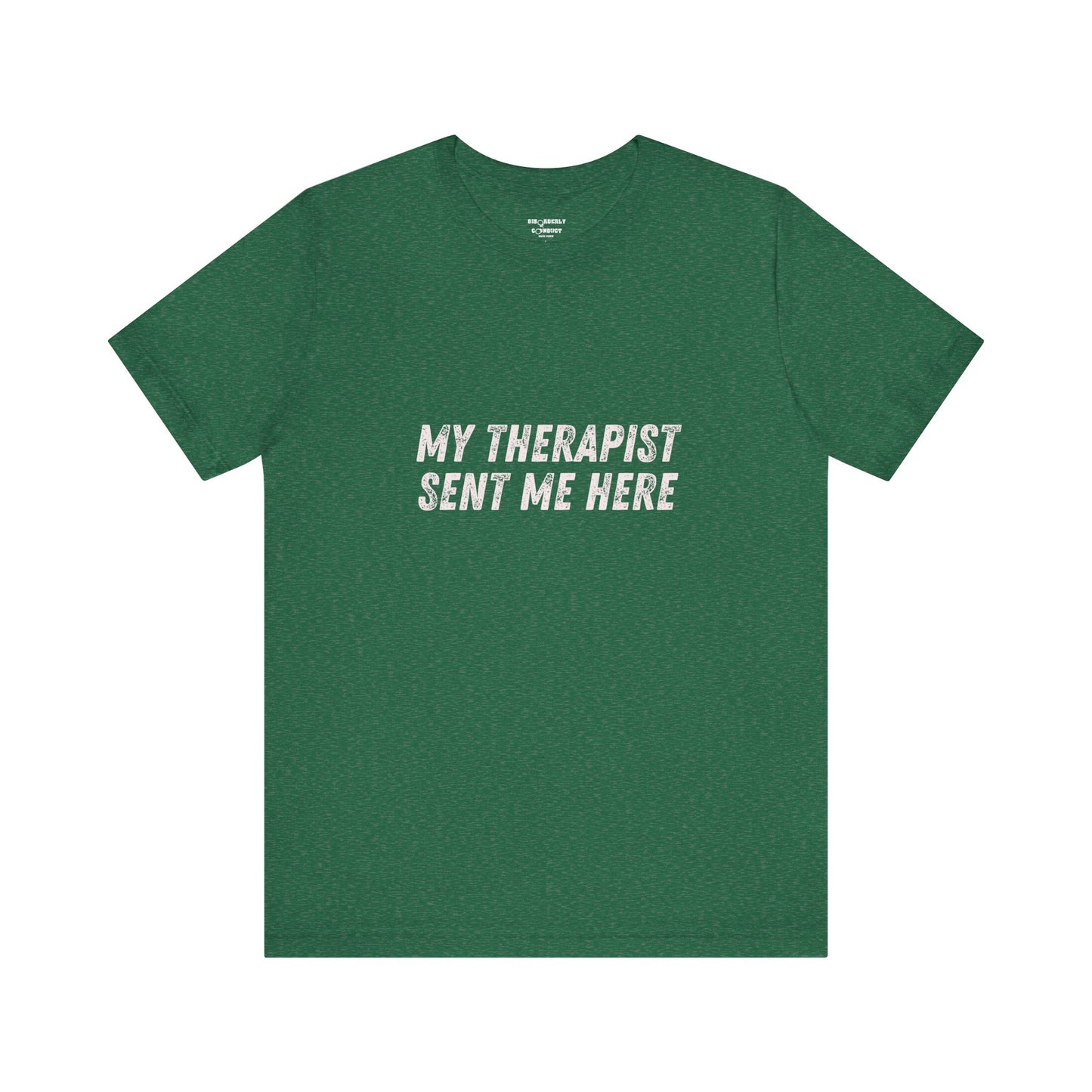 * Funny Rage Room T-Shirt – “My Therapist Sent Me Here” Stress Relief Shirt – Smash Therapy Apparel