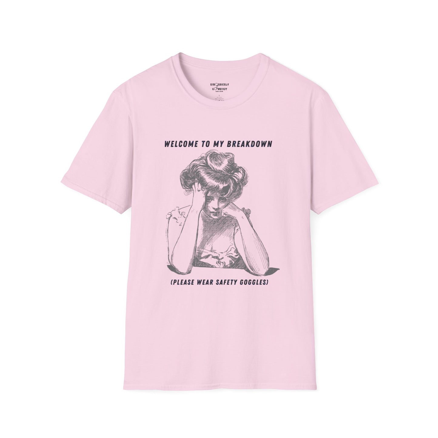 * Rage Room Breakdown T-Shirt – “Welcome to My Breakdown” Funny Mental Health & Stress Relief Shirt