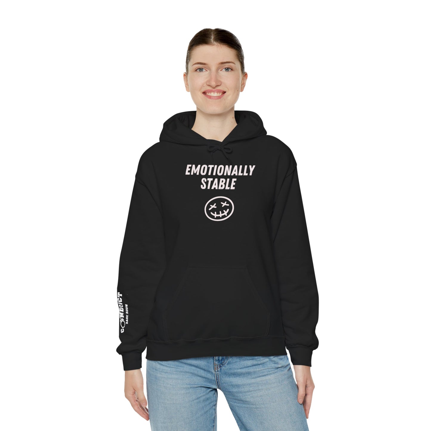 * DCRR Custom Hoodie - Emotionally Stable (After the Rage Room) - Unisex Heavy Blend™ Hooded Sweatshirt