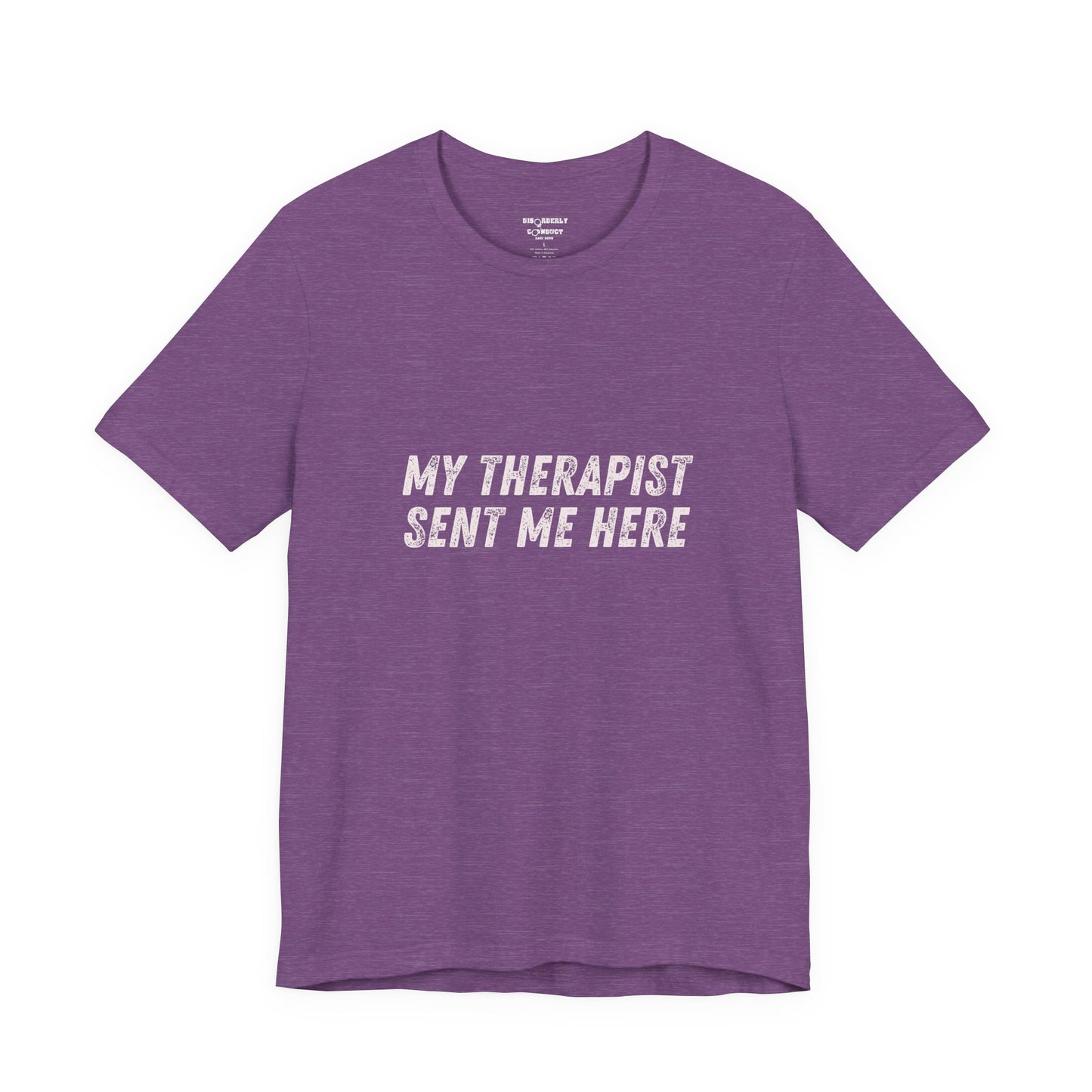 * Funny Rage Room T-Shirt – “My Therapist Sent Me Here” Stress Relief Shirt – Smash Therapy Apparel