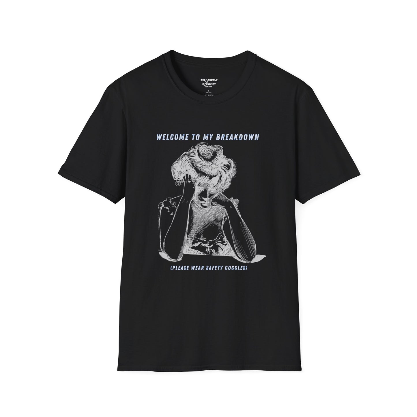 * Rage Room Breakdown T-Shirt – “Welcome to My Breakdown” Funny Mental Health & Stress Relief Shirt