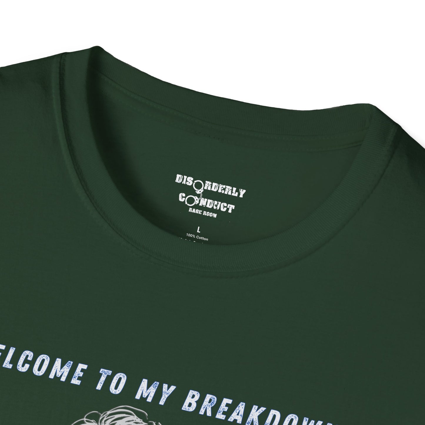 * Rage Room Breakdown T-Shirt – “Welcome to My Breakdown” Funny Mental Health & Stress Relief Shirt