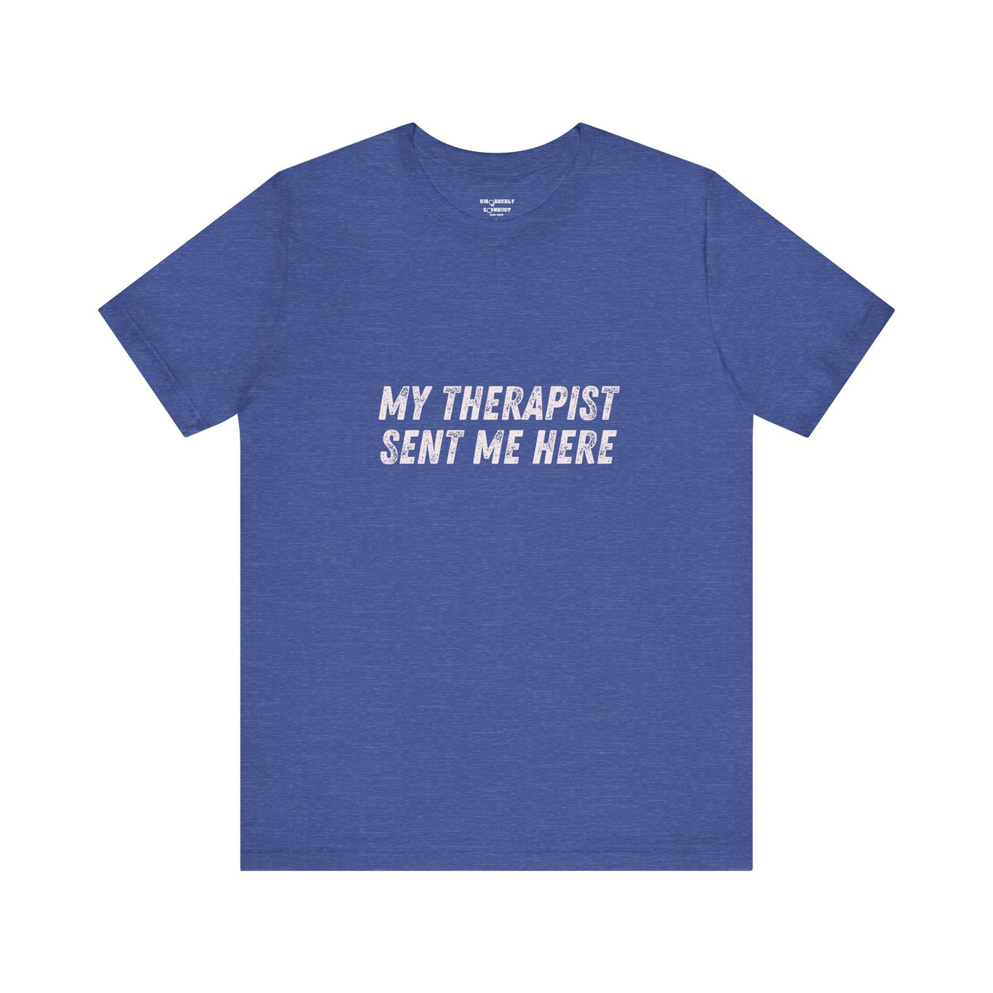 * Funny Rage Room T-Shirt – “My Therapist Sent Me Here” Stress Relief Shirt – Smash Therapy Apparel