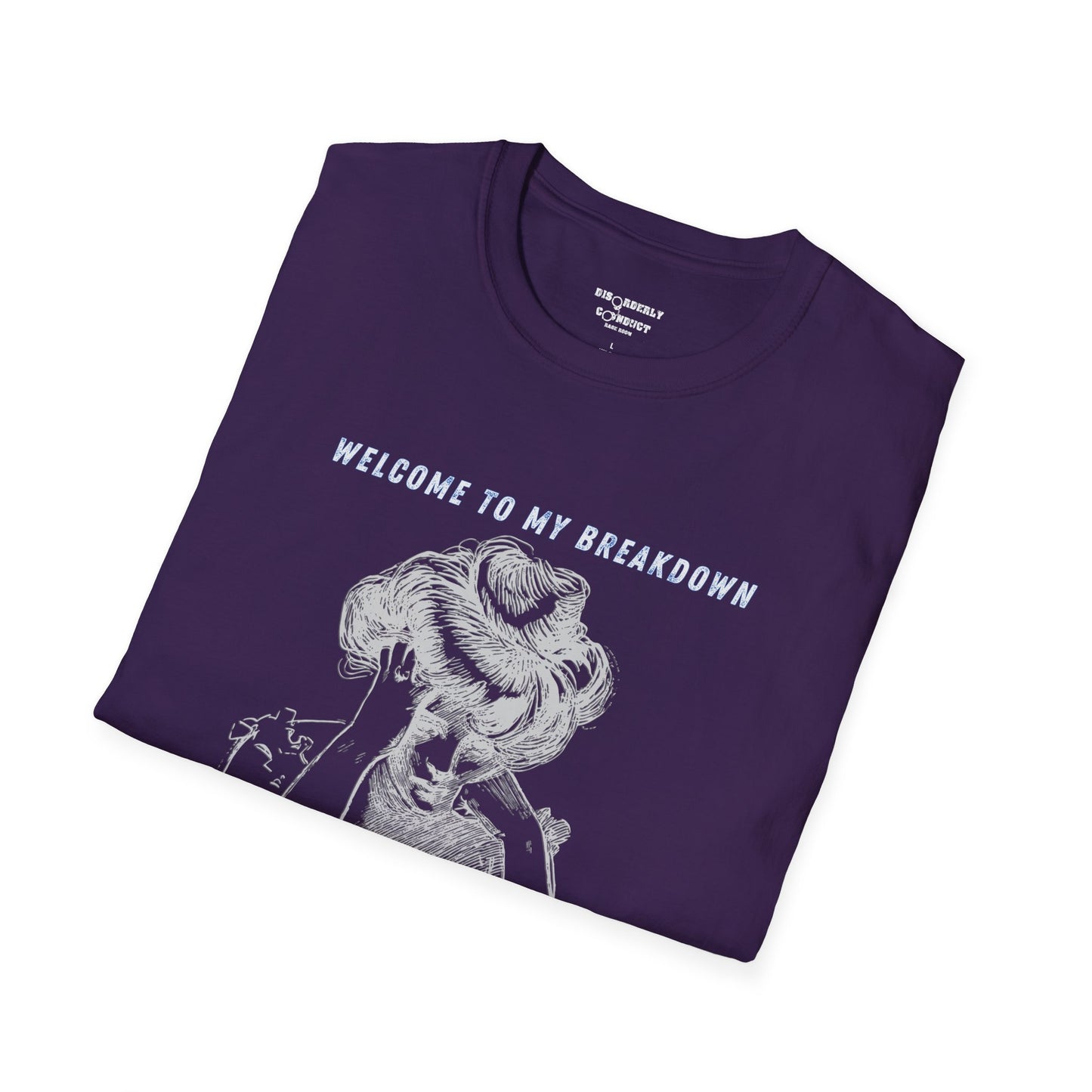 * Rage Room Breakdown T-Shirt – “Welcome to My Breakdown” Funny Mental Health & Stress Relief Shirt
