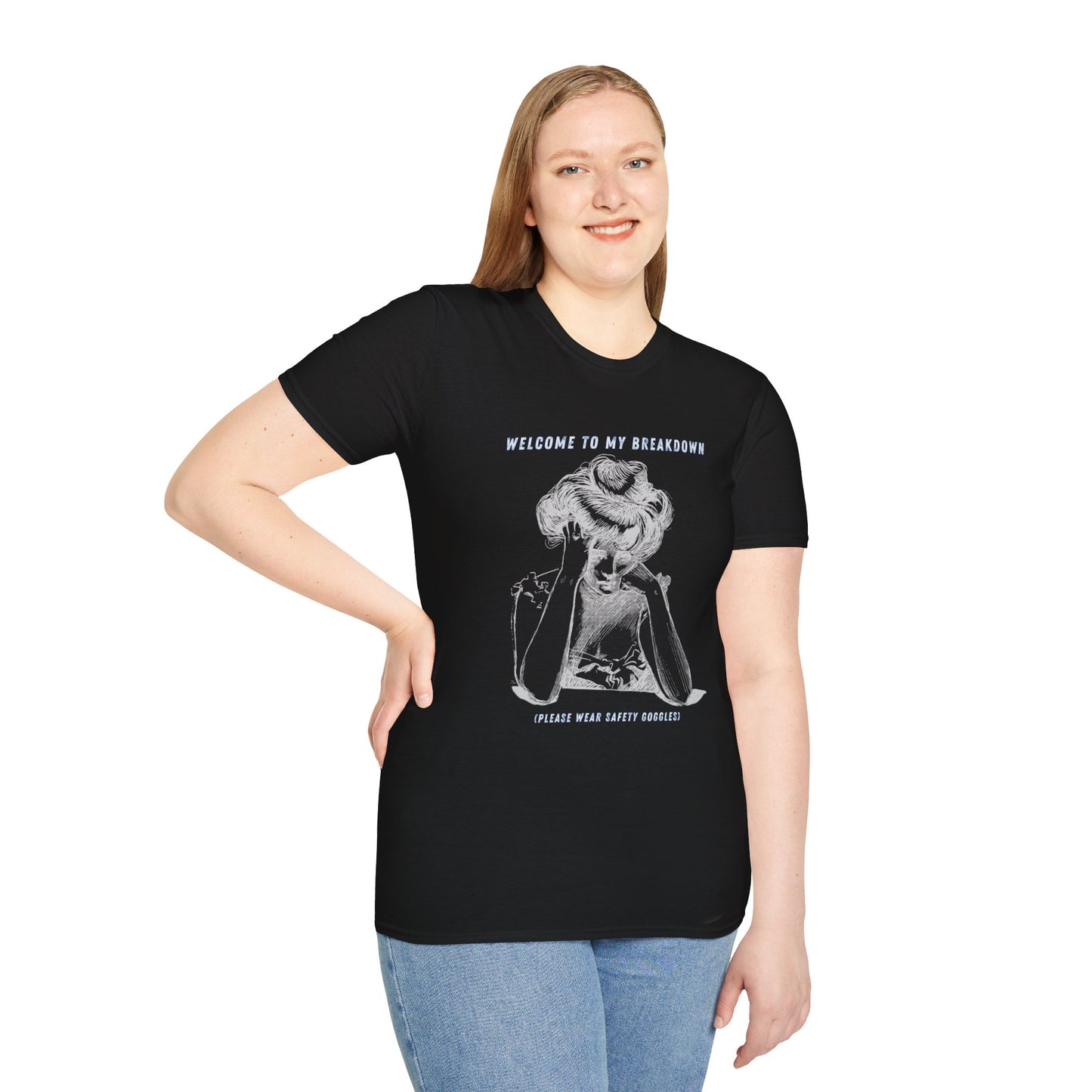 * Rage Room Breakdown T-Shirt – “Welcome to My Breakdown” Funny Mental Health & Stress Relief Shirt