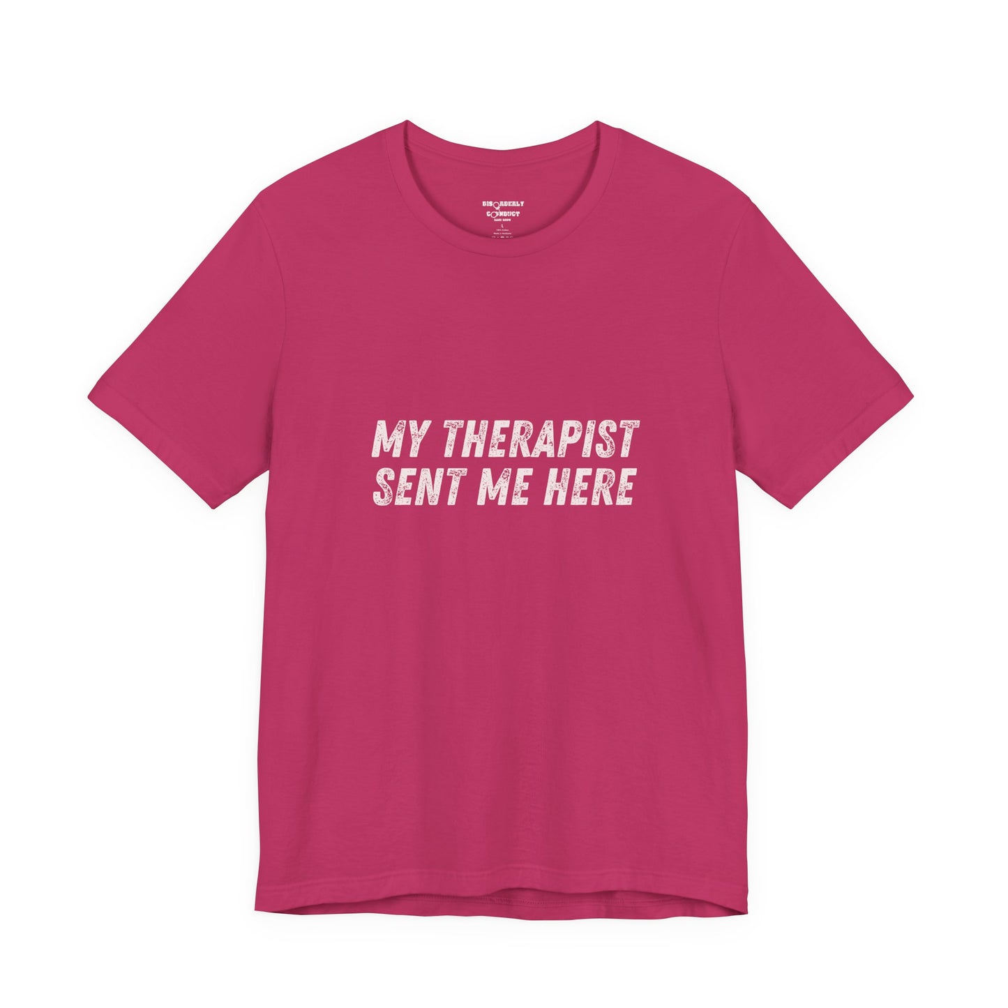 * Funny Rage Room T-Shirt – “My Therapist Sent Me Here” Stress Relief Shirt – Smash Therapy Apparel