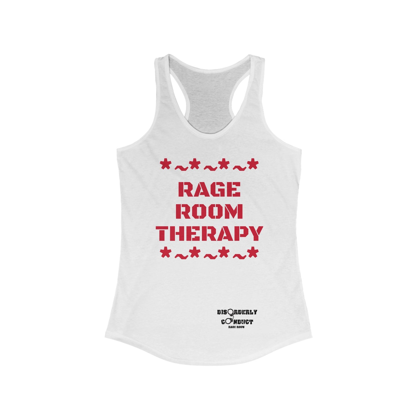 *~ RAGE ROOM THERAPY *~  Women's Ideal Racerback Tank Top