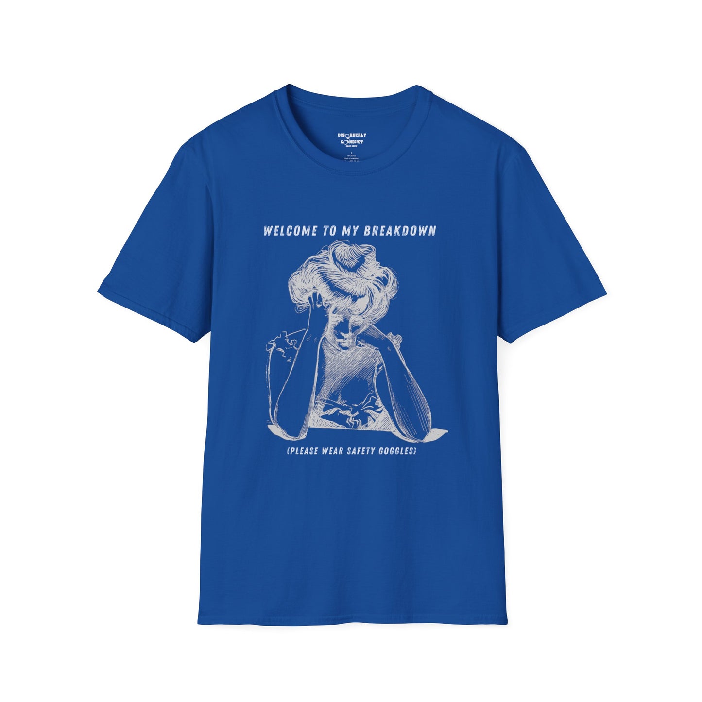 * Rage Room Breakdown T-Shirt – “Welcome to My Breakdown” Funny Mental Health & Stress Relief Shirt