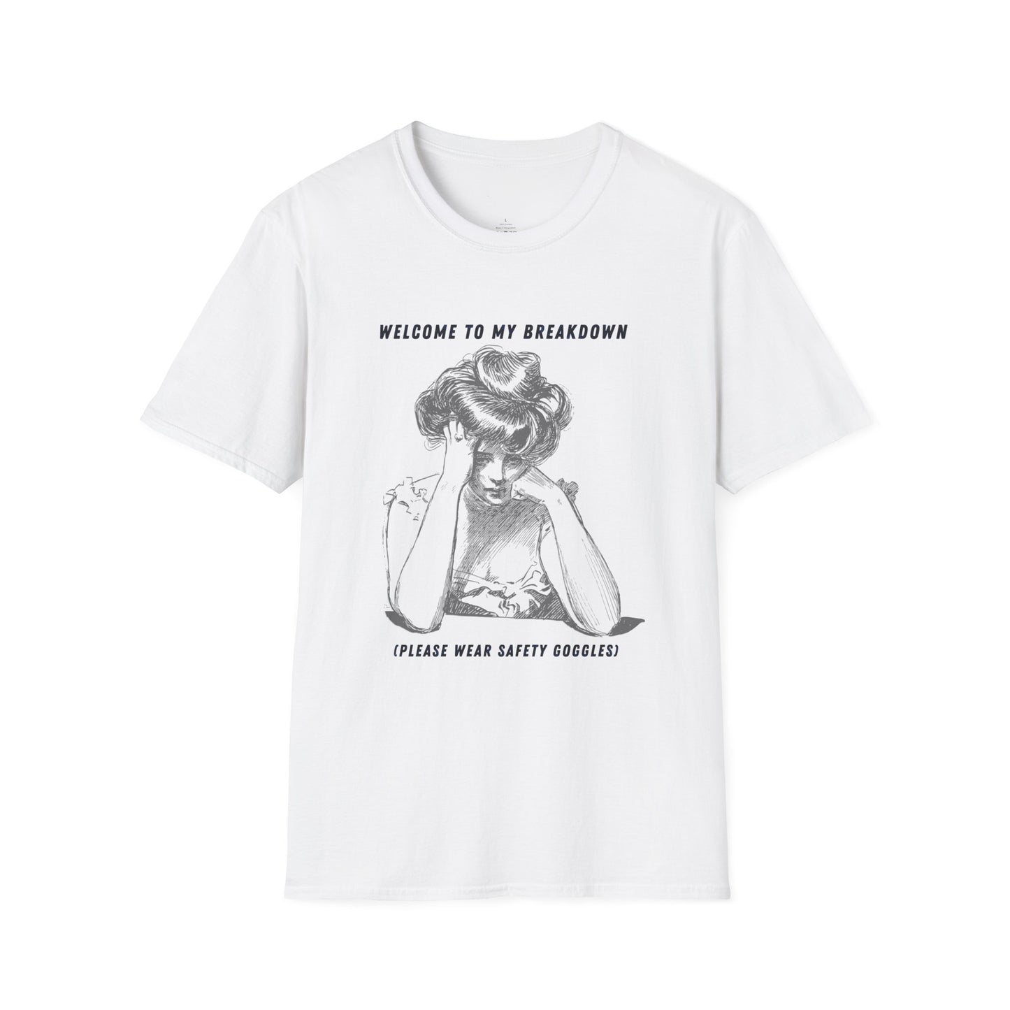 * Rage Room Breakdown T-Shirt – “Welcome to My Breakdown” Funny Mental Health & Stress Relief Shirt