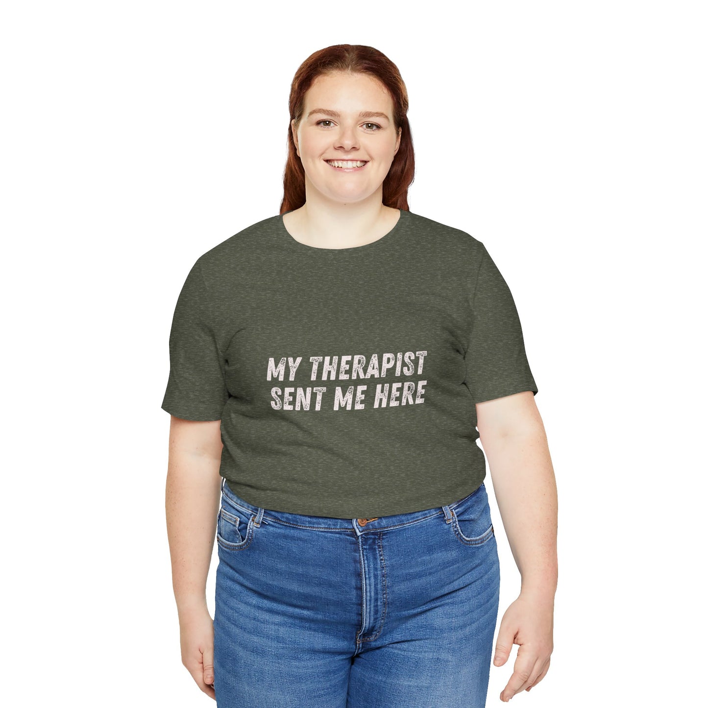 * Funny Rage Room T-Shirt – “My Therapist Sent Me Here” Stress Relief Shirt – Smash Therapy Apparel