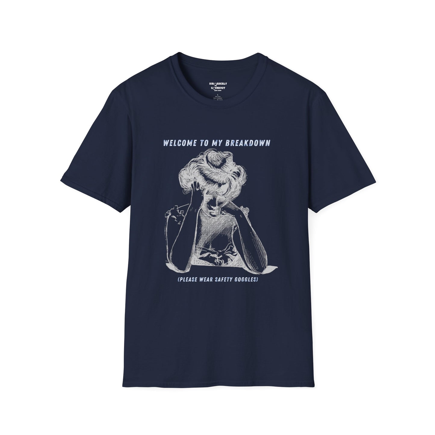 * Rage Room Breakdown T-Shirt – “Welcome to My Breakdown” Funny Mental Health & Stress Relief Shirt